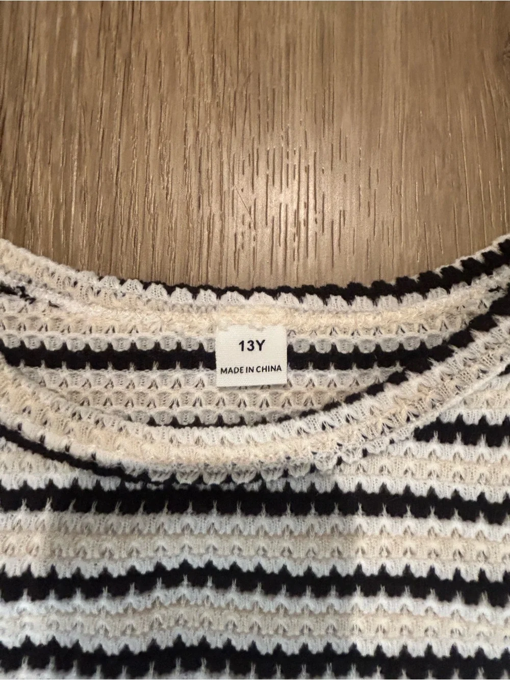 Striped Knit Tank and Shorts Set - Black & White
